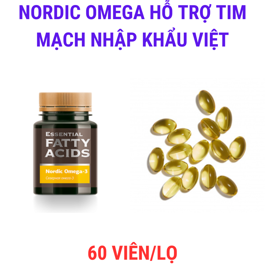 Thực phẩm bảo vệ sức khỏe Essential Fatty Acids Nordic Omega-3 – 60 viên/lọ