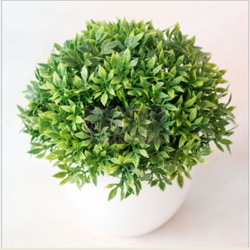Chậu cây lá xanh - cây giả trang trí nhà cửa thích hợp decor nhà cửa, phòng ốc, sân vườn