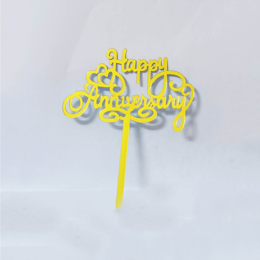 Que Cắm bánh Happy Birthday, Thẻ Happy Birthday trang trí bánh kem, phụ kiện bánh sinh nhật Topper Trang Trí Bánh Chữ Happy Birthday