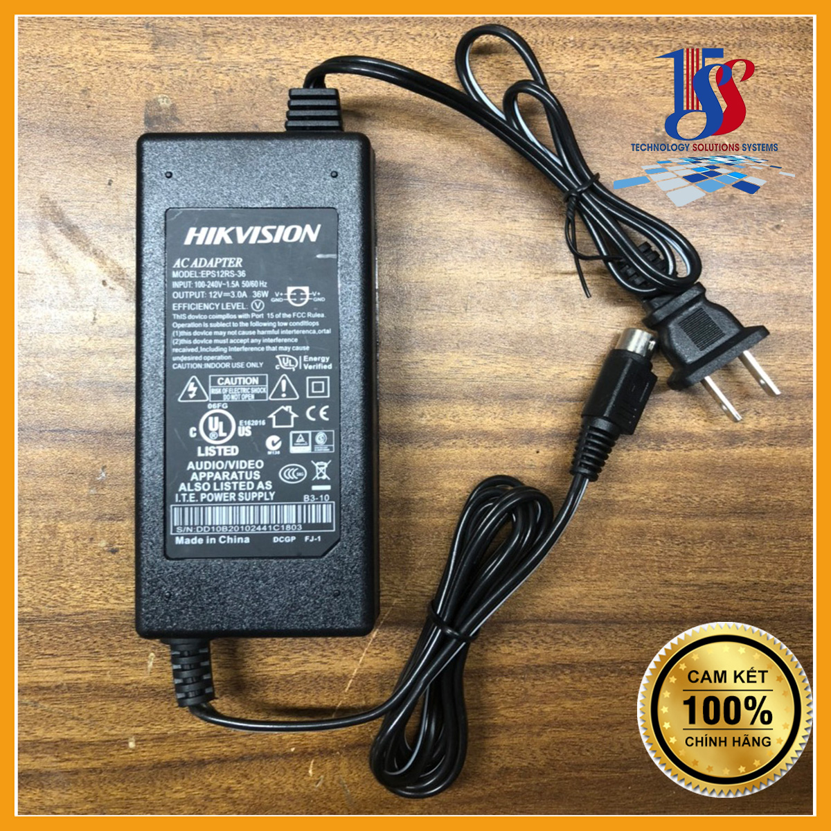Adapter bộ chuyển đổi nguồn 12V-2A 4 chấu