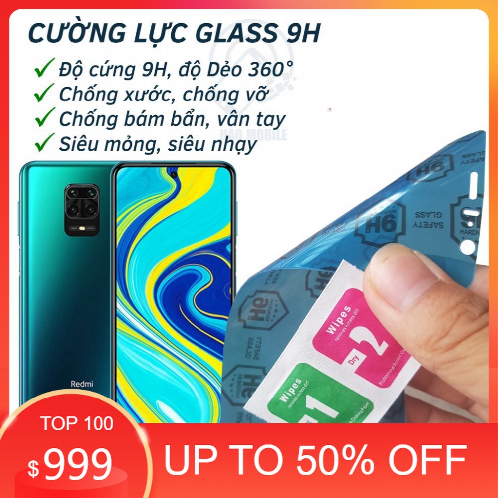 Dán cường lực dẻo nano Xiaomi Redmi Note 9S