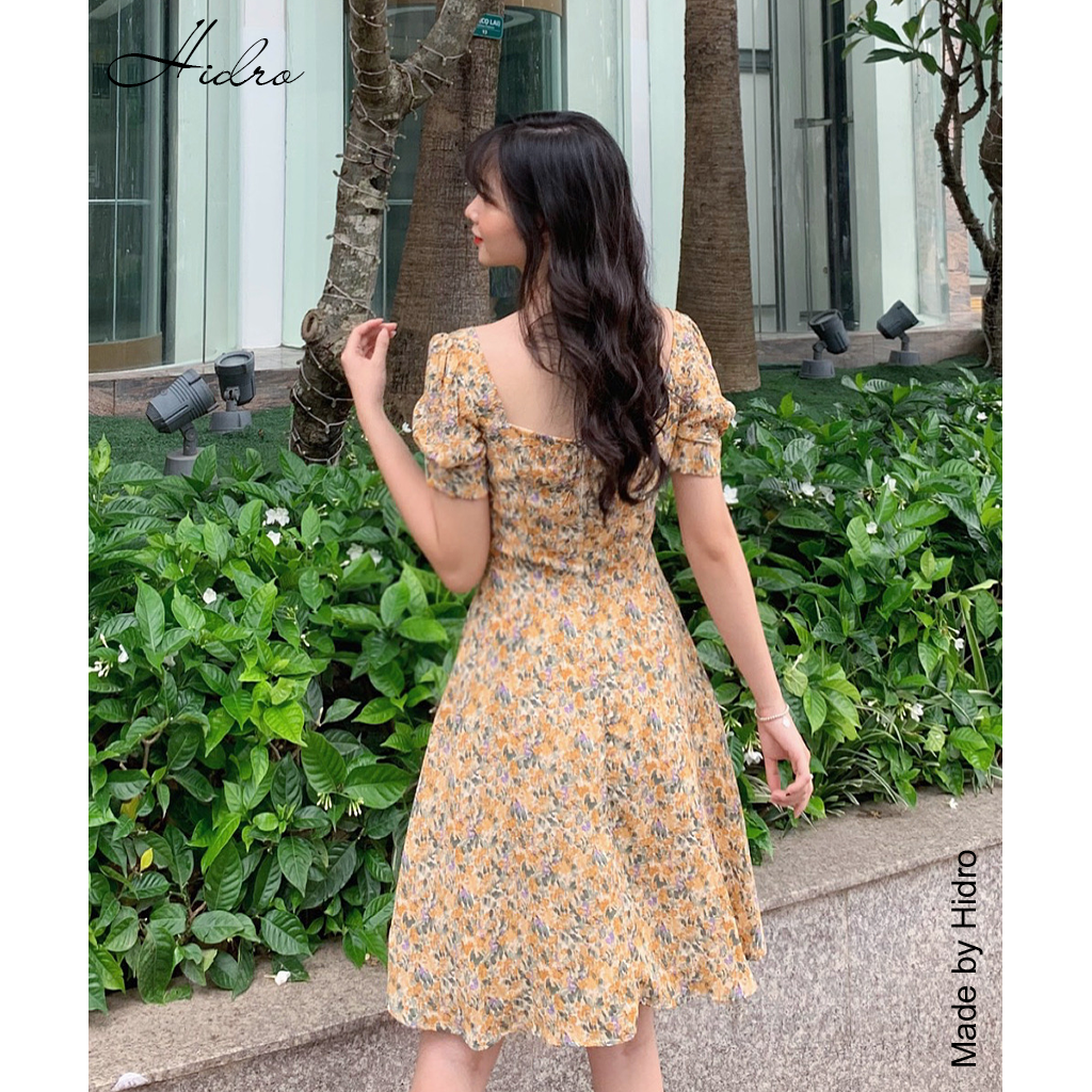 HIDRO Váy hoa nhí viền ren