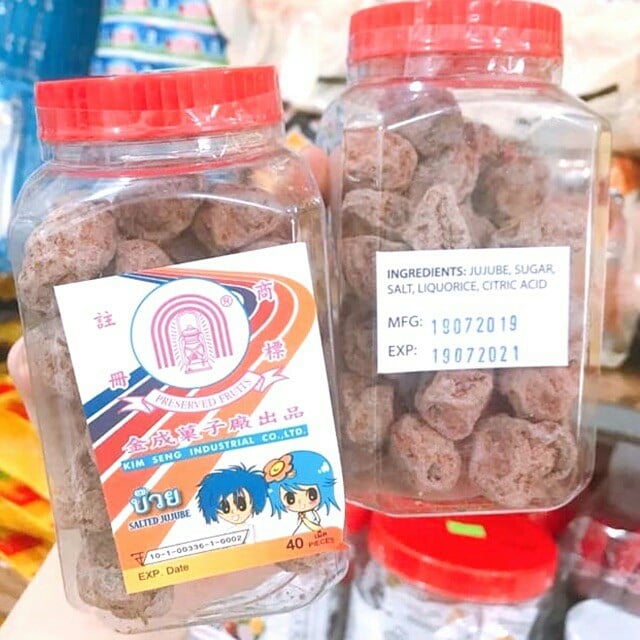 COMBO 2 HŨ XÍ MUỘI MẶN THÁI LAN HŨ 200gr ( ngon ngon )