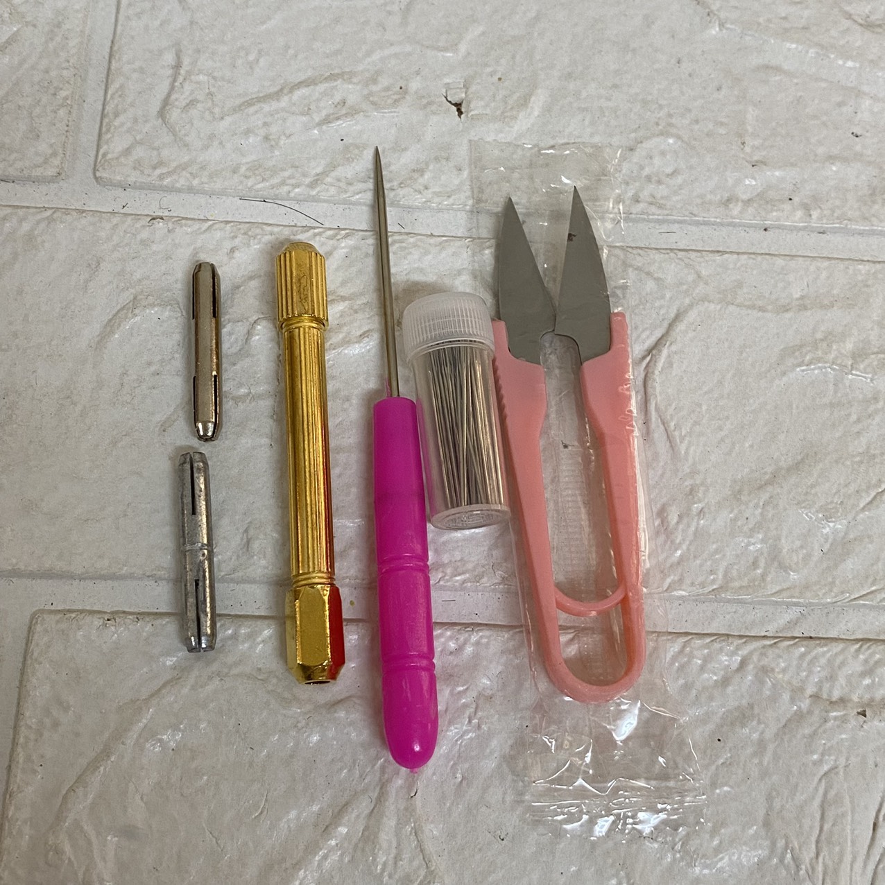 Bộ Dụng cụ cấy tóc, may tóc cho búp bê, BJD - phụ kiện may tóc búp bê ( Tặng head trọc ngẫu nhiên)