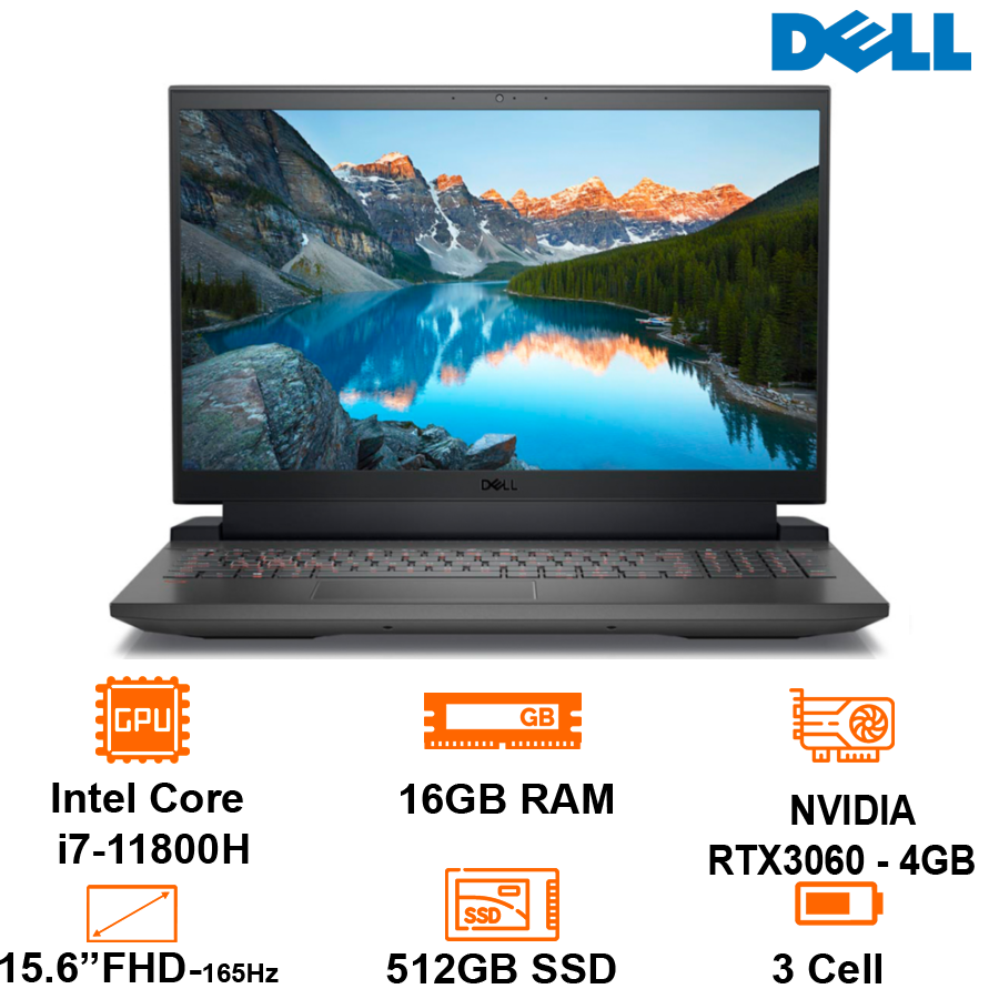 Dell laptop gaming G15 5511 70283448 -warranty 12 months-genuine goods safety Mart official