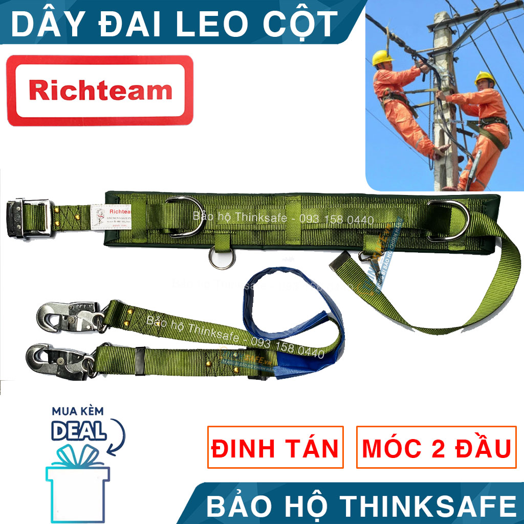 Safety belt sling cylindrical power force richteam wire protection when working on-protective thinksafe