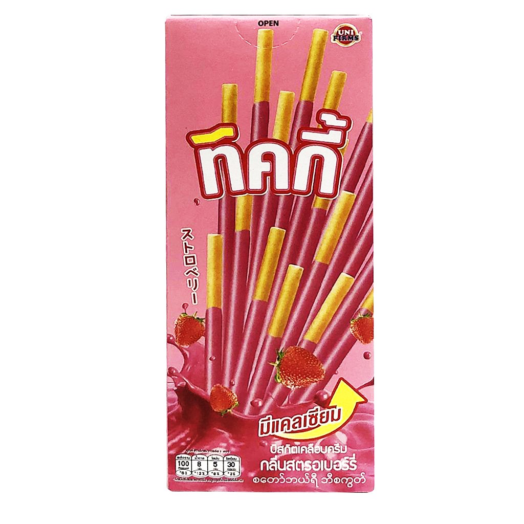 Bánh que ticky thái lan kem dâu
