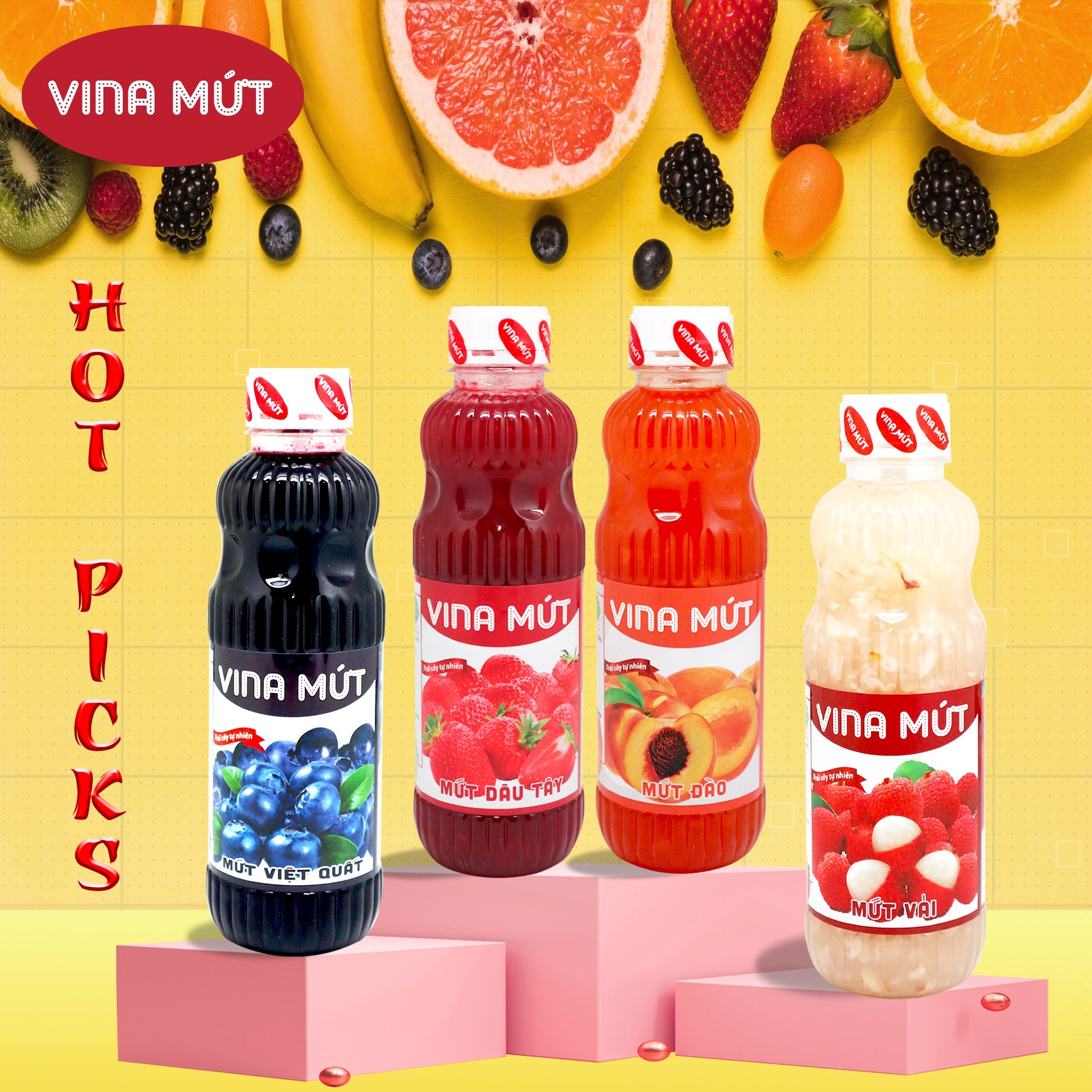 Sinh Tố Vina Mứt Chai 1000ml