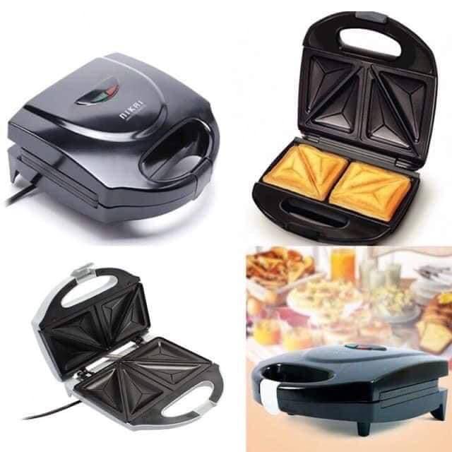 Freeship Máy nướng bánh mì,máy kẹp bánh sandwich, nhỏ gọn, nướng bánh siêu tốc, cho bạn bữa sáng nhanh, tiện lợi