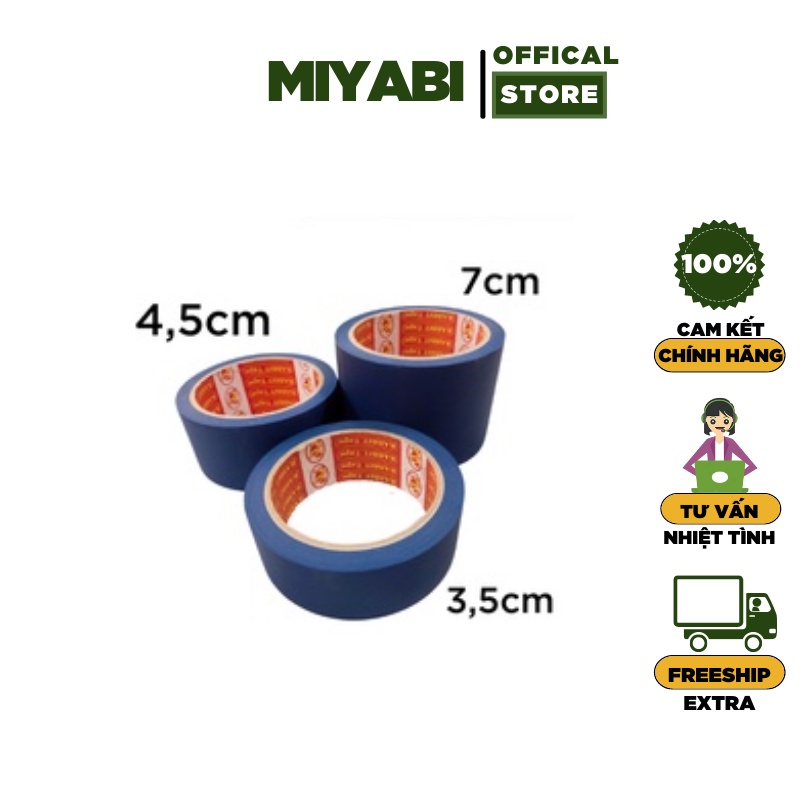 Băng dính simili xanh - dán gáy - dày đại 18m / 1 cuộn / 3,5cm - 5cm - 7cm - băng dính đóng sổ - miyabi store