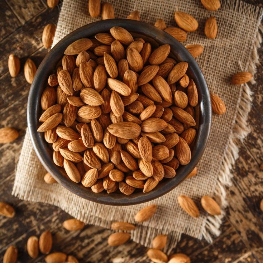 Fresh / Roasted Almonds for Making Nut Milk, Salad Dressing, Baking, Cream Topping - Almond the Nuts Valley