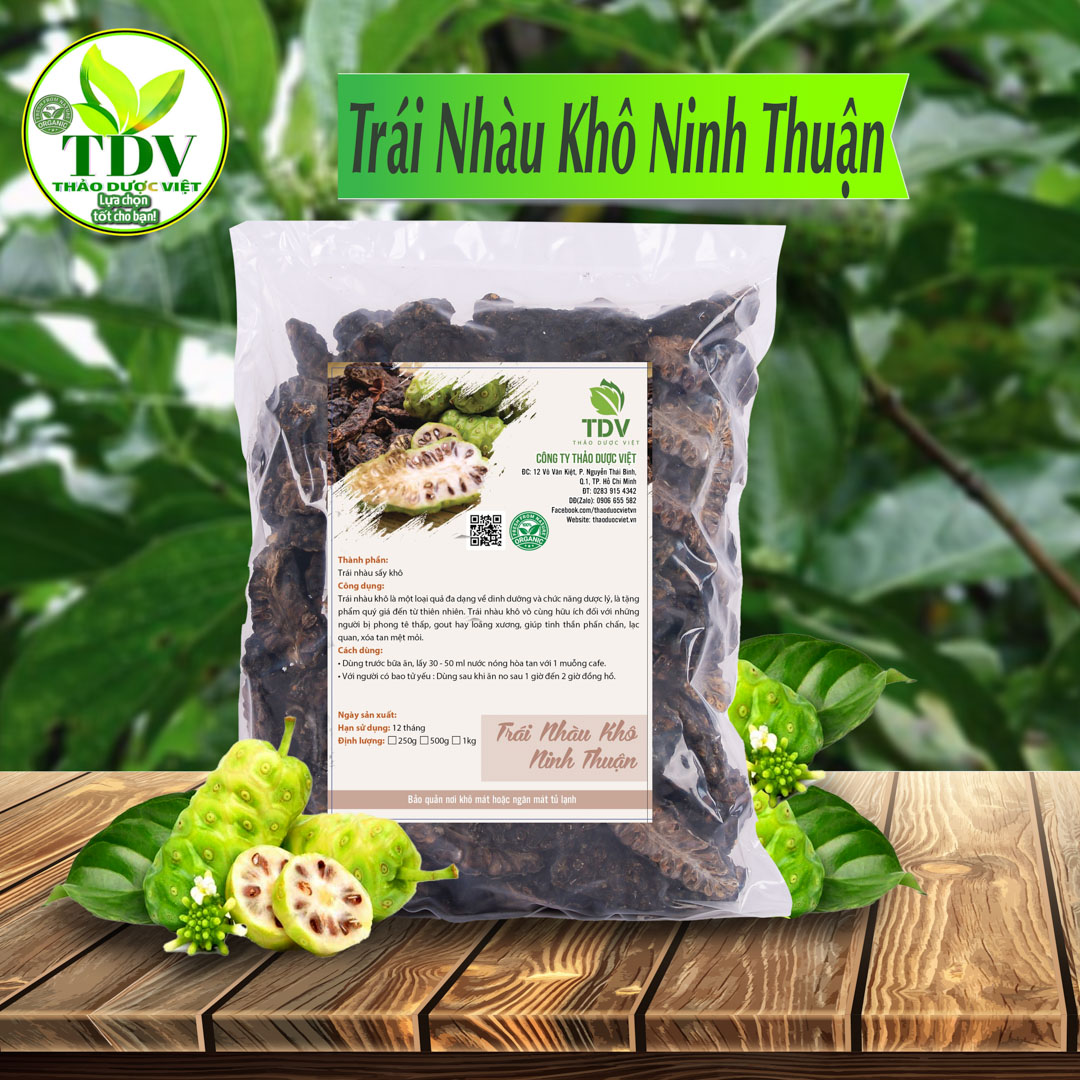 1kg Trái nhàu khô ổn định đường huyết, tốt cho xương khớp, hạ huyết áp