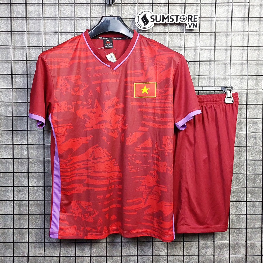 Áo Đá Banh Đội Tuyển Việt Nam Tập Đỏ Mới - Đồ Thể Thao Bóng Đá 2023