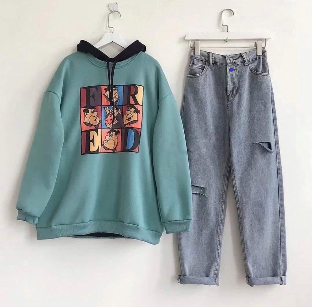 [HCM][ RẦN RẦN GÌ ĐÂU À!!! ] QUẦN BAGGY JEAN NỮ CAO CẤP NITI RÁCH VẠT GỐI KÈM 2 SỌC-NL12387