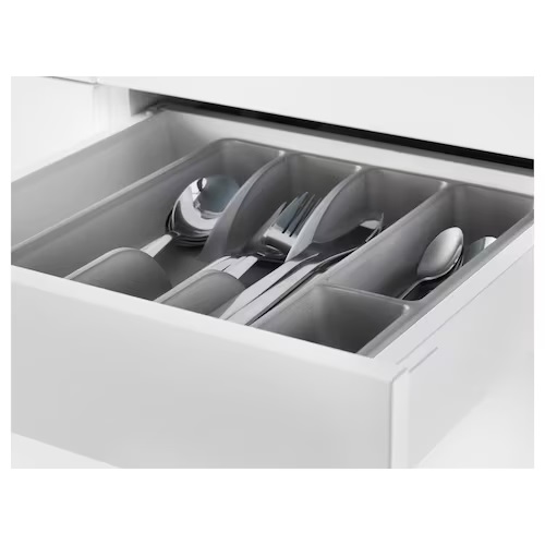 Khay chia thìa dĩa xám nhỏ IKEA SMACKER