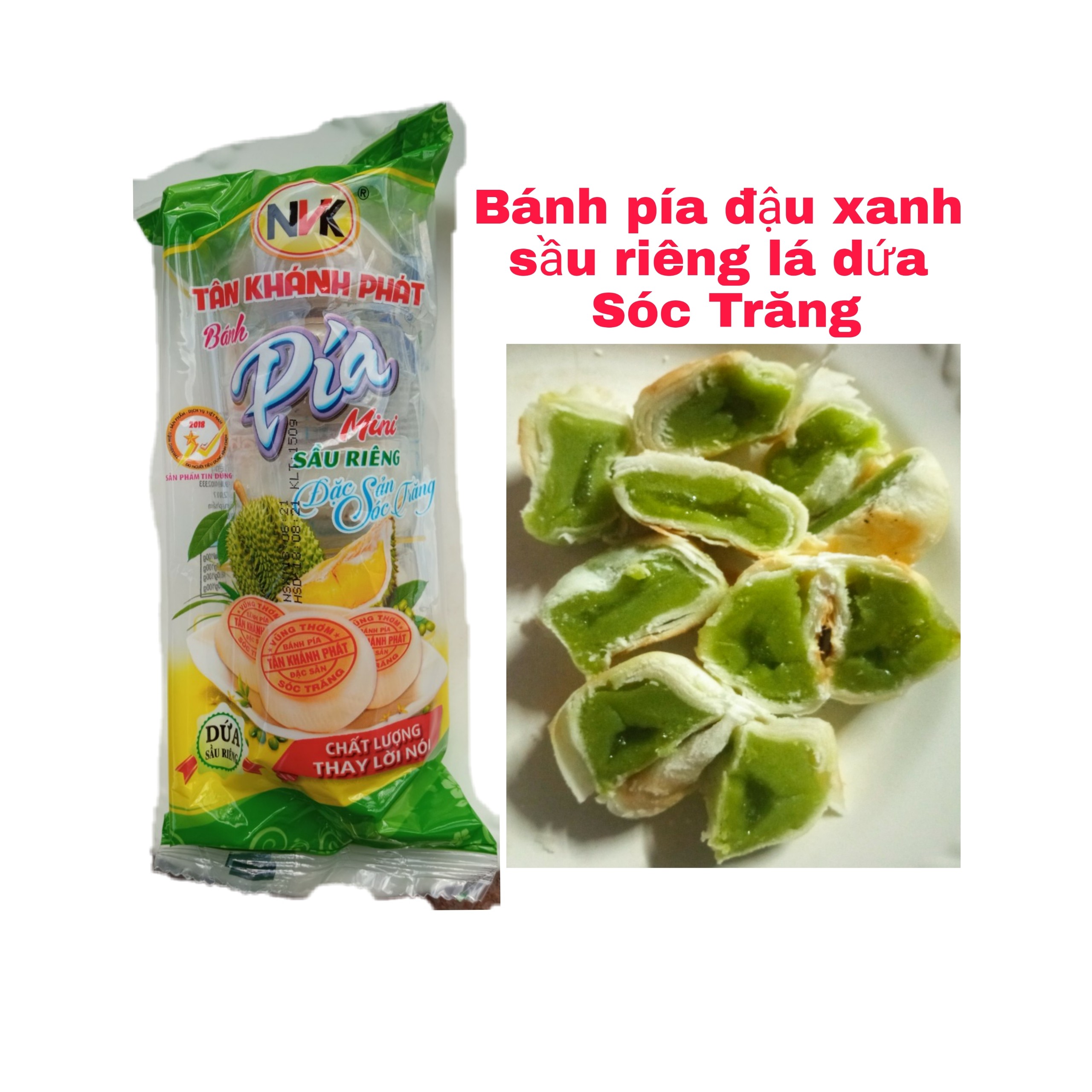 1 cây bánh pía mini tân phúc khánh siêu ngon( cây 5 cái)