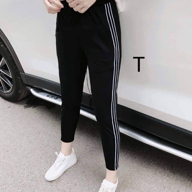 QUẦN BAGGY phối sọc chất umi