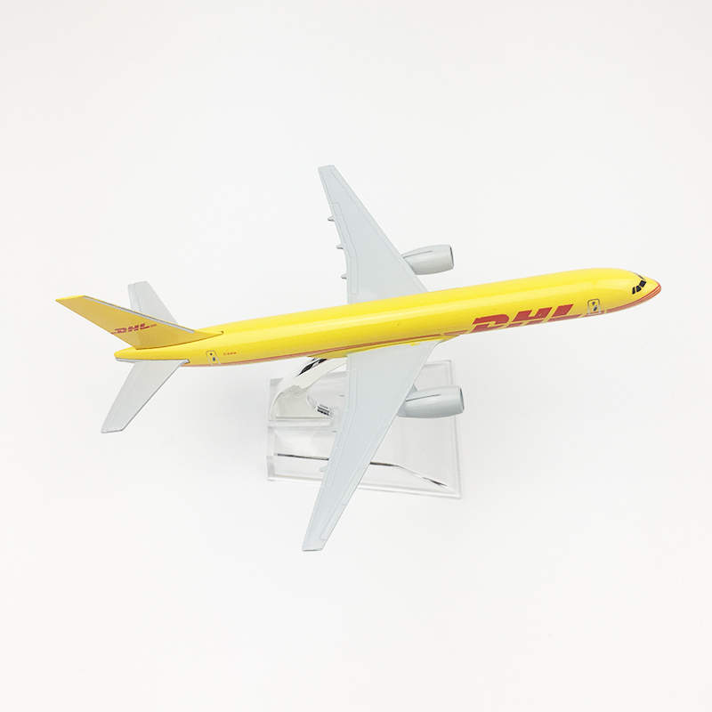 Mô hình máy bay DHL 16cm + đế trưng bày