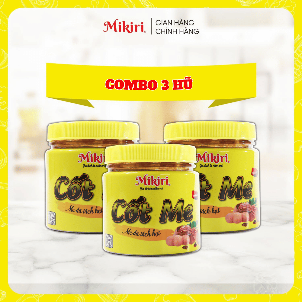 Combo lựa chọn Cốt me tách hạt Mikiri nguyên liệu dùng chế biến món ăn thơm ngon x 250g