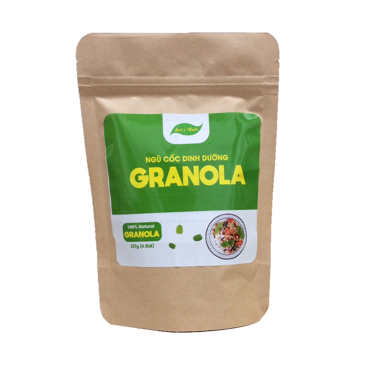 HCMNgũ cốc ăn kiêng Granola Lets Nuts làm từ yến mạch mật ong hạnh nhân