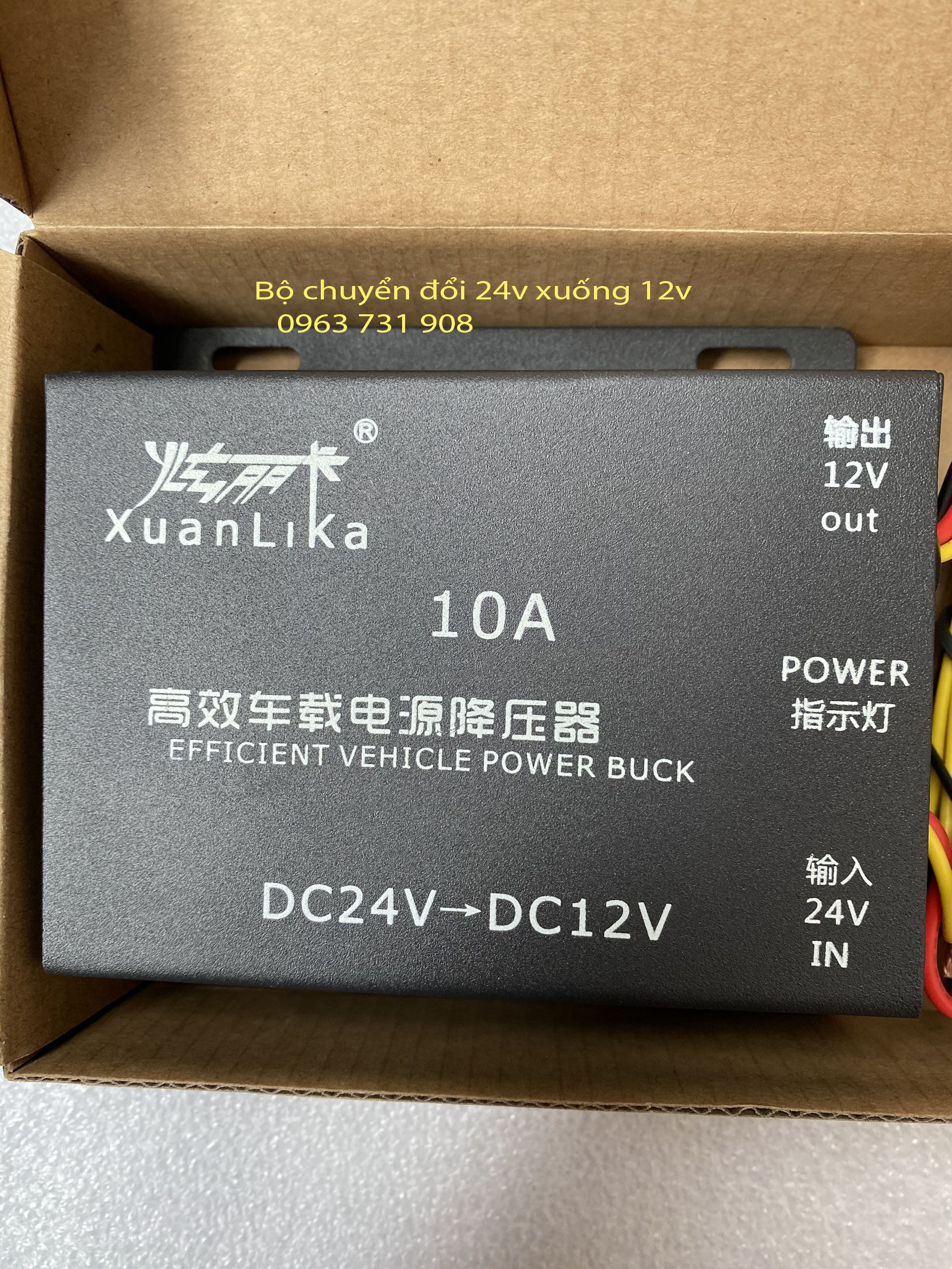 Bộ chuyển đổi nguồn điện 24v xuống 12v 10a