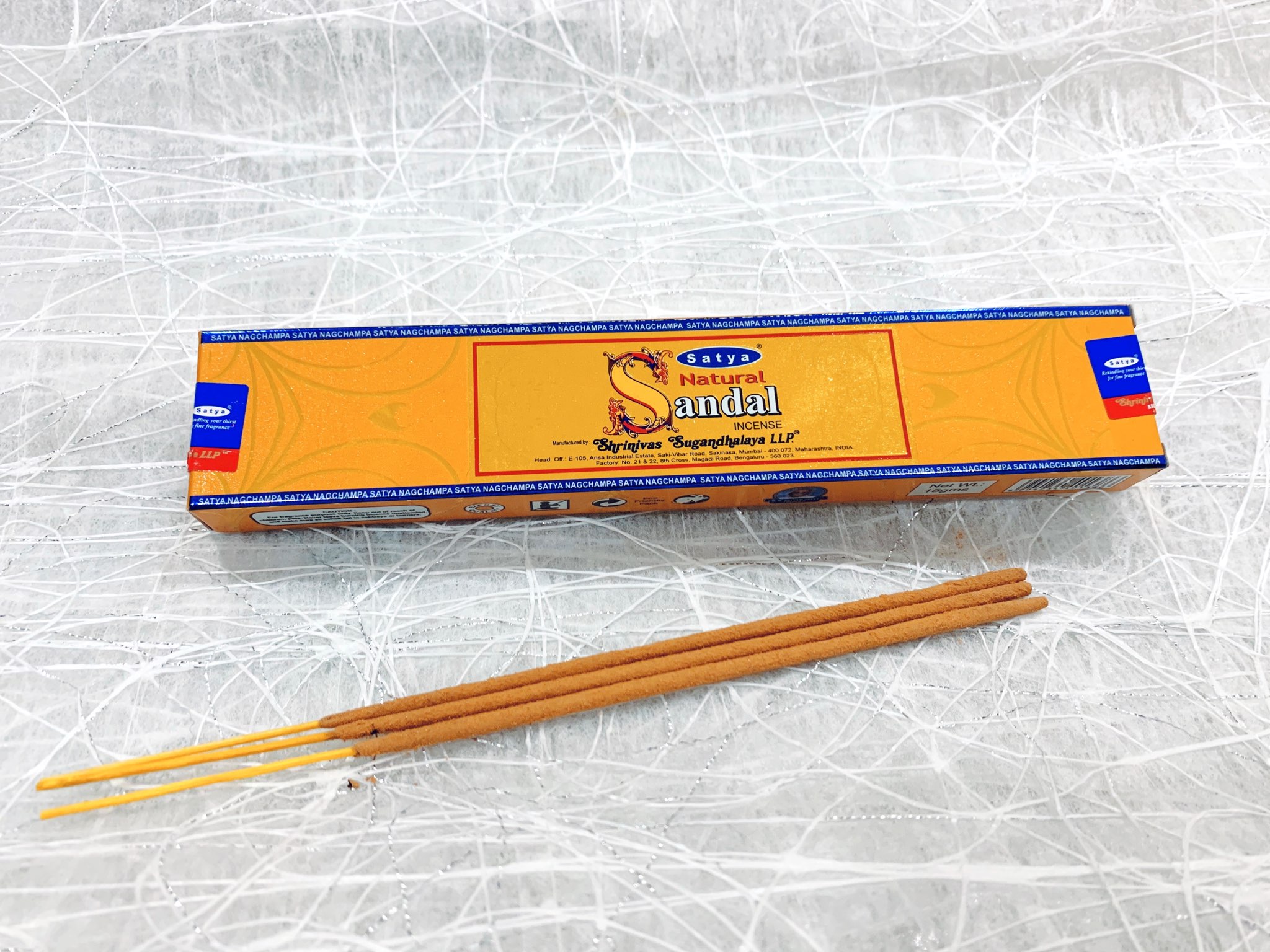 NATURAL SATYA Incense_Golden label_SAGE GARDEN