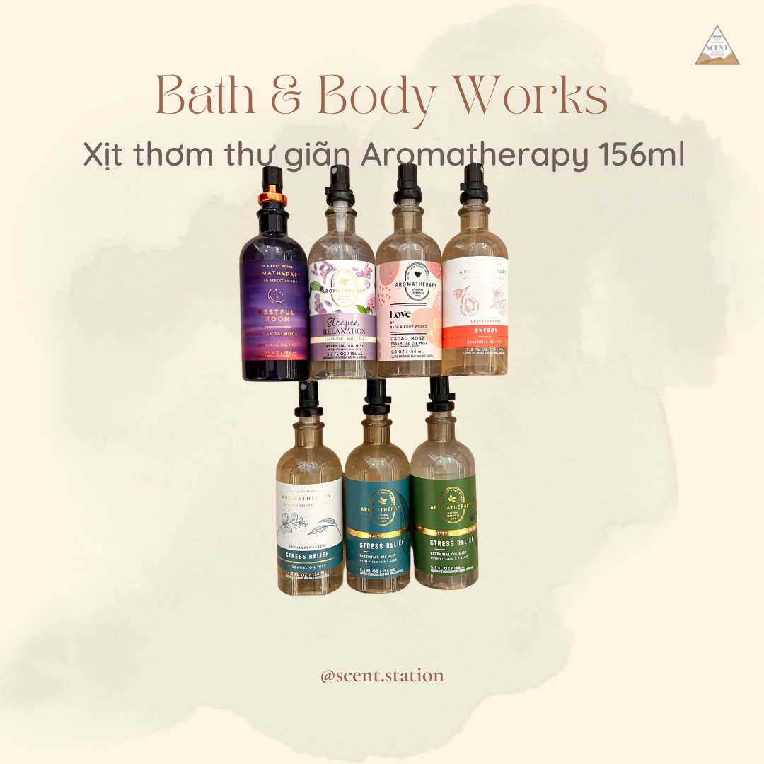 [Scent Station] Xịt thơm thư giãn Aromatherapy – Bath & Body Works 156ml