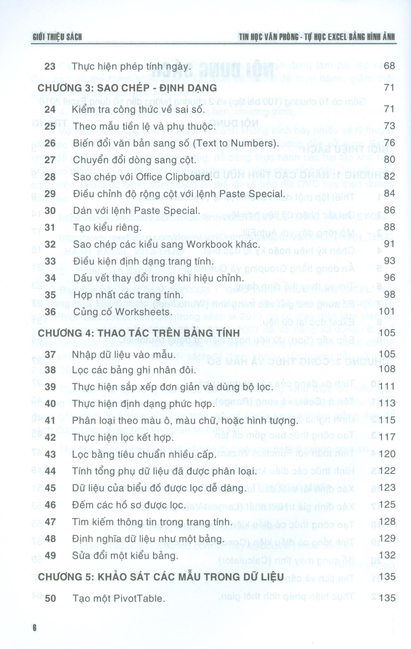 Tin Học Văn Phòng Tự Học Excel Bằng Hình Ảnh (Dùng Cho Các Phiên Bản 2019 - 2016 - 2013)