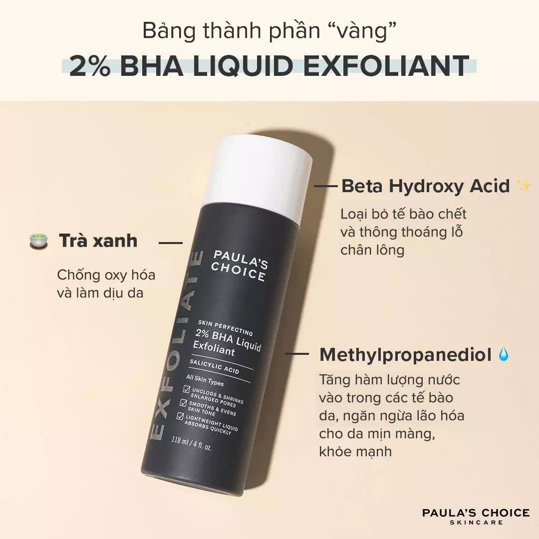 [Chiết - Minisize] Dung dịch tẩy da chết Paula’s Choice BHA 2% Liquid