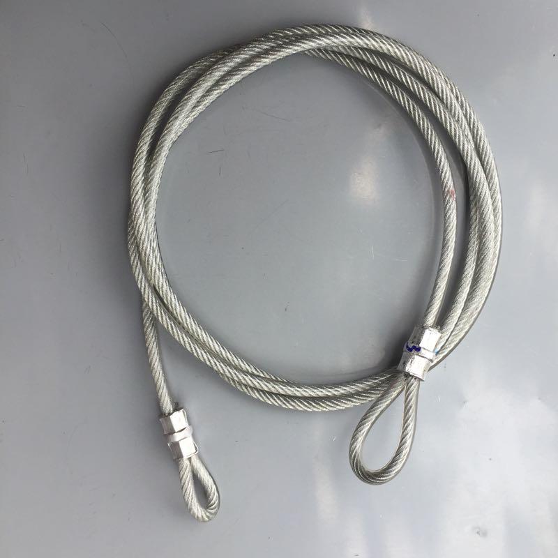 Dây cáp khoá xe bọc nhựa phi 8 dài 5m