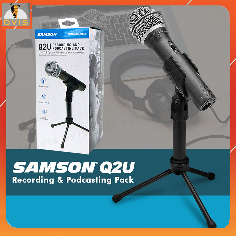 Samson q2u - micro usb thu âm dynamic sử dụng 2 chuẩn kết nối