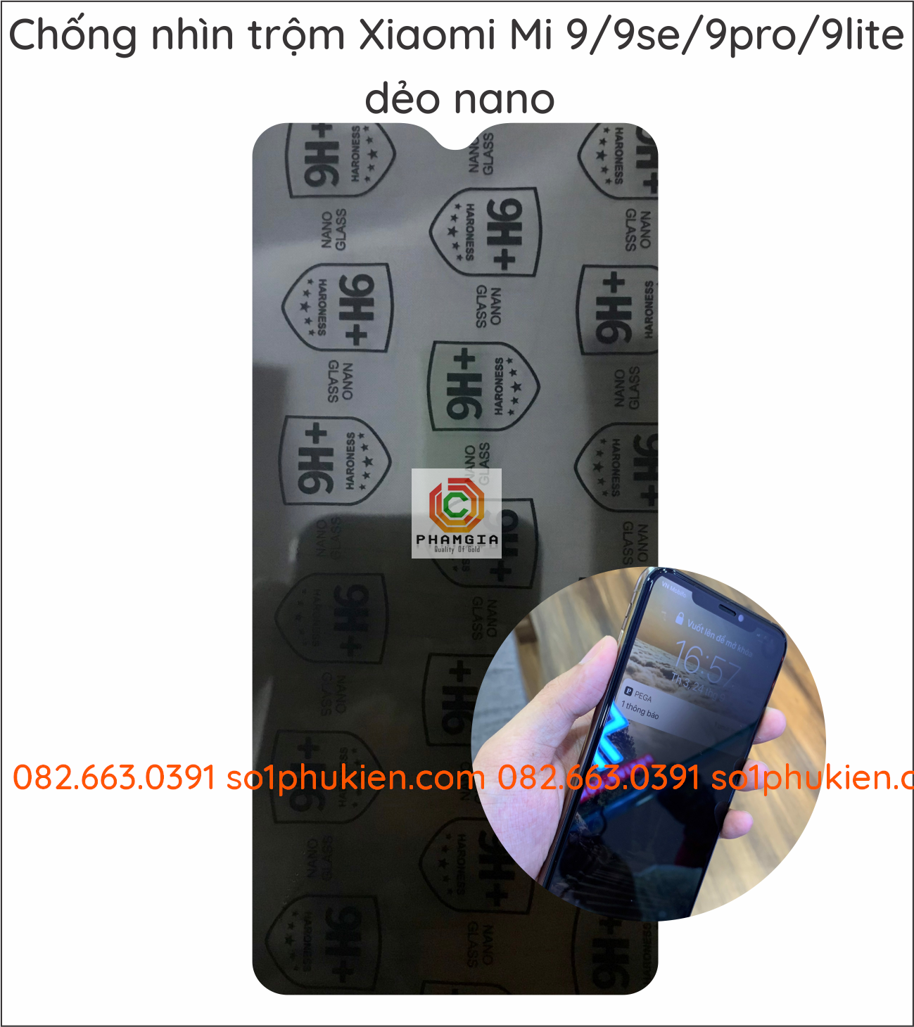 Dán cường lực chống nhìn trộm Xiaomi Mi 9t (k20)/ 9t pro (k20 pro)/ 9 / 9se / 9 pro / 9 lite / Pocofone F1 dẻo nano