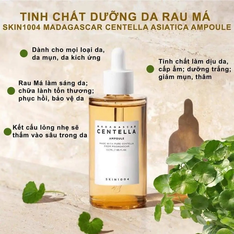 Tinh Chất Rau Má Giúp Làm Dịu, Phục Hồi Da Mụn Skin1004 Madagascar Centella Ampoule SkinCare