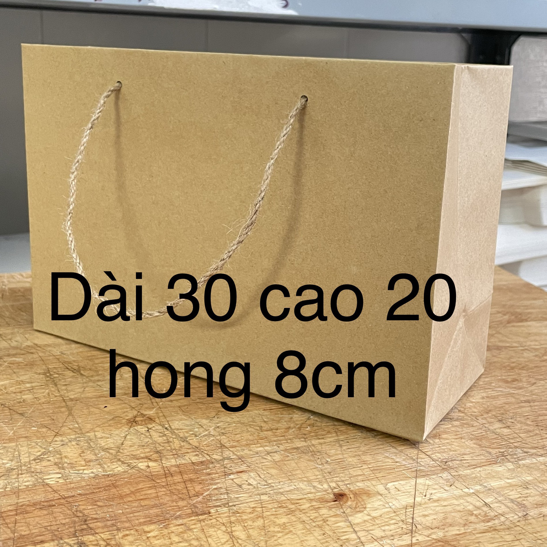 Túi giấy kraft Nhật đựng quà combo 10 túi