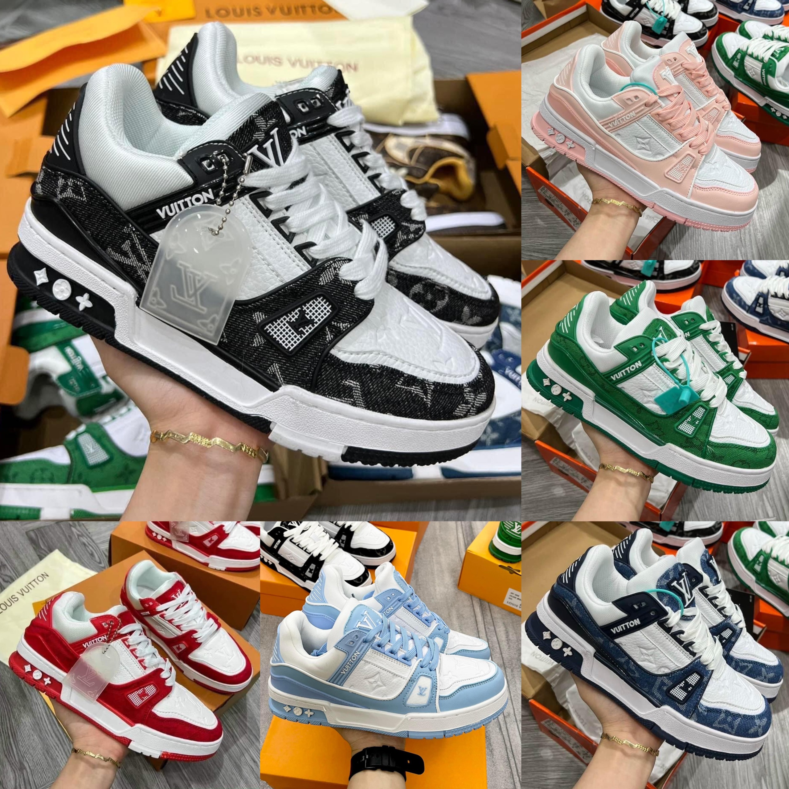Giày thể thao sneaker, giày jordan xanh dương cổ cao