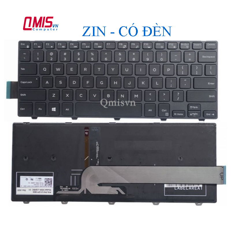 Bàn phím laptop Dell Inspiron 14 3441 3442 3443 3445 3446 3451 3452 3458 3459 3462 3465 3467 3473 3476 5447, Vostro 5459