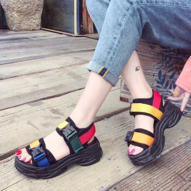Sandal quai dán 7 màu mới GIÀY LINHLINH
