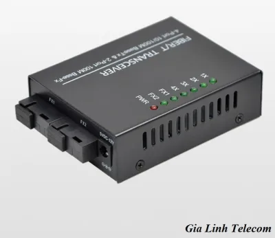 Switch Netlink 2 Quang 4 LAN - Converter quang 100Mbps