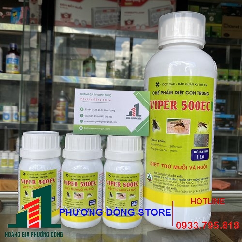 Combo 5 chai thuốc diệt muỗi ruồi côn trùng Viper 50EC (Chai 100ml)