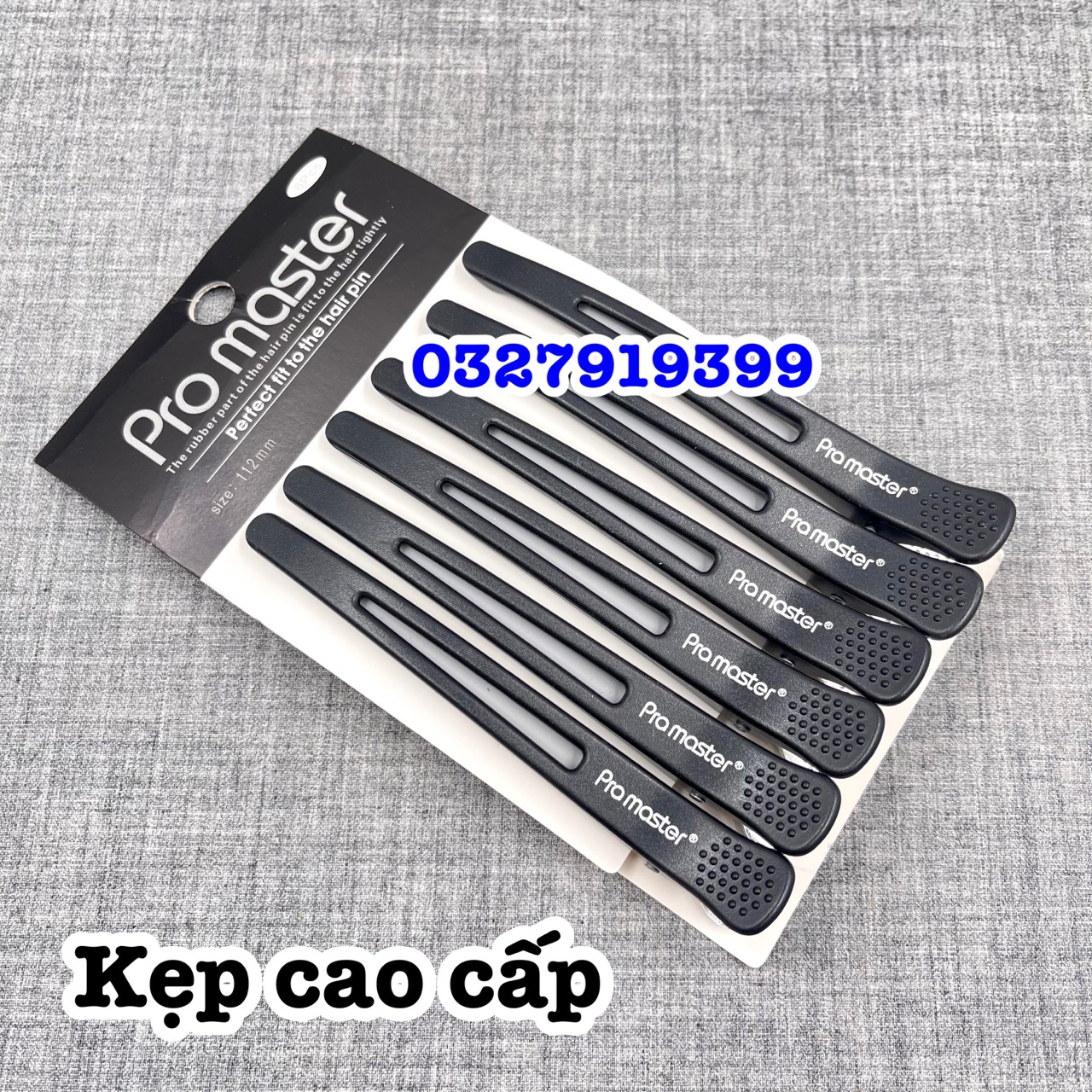 Pro Master Hair Parting Duck Clips B037 Super Strong 1 Blister of 6 Small Clips Easily Divide Hair into Small Curls High Quality