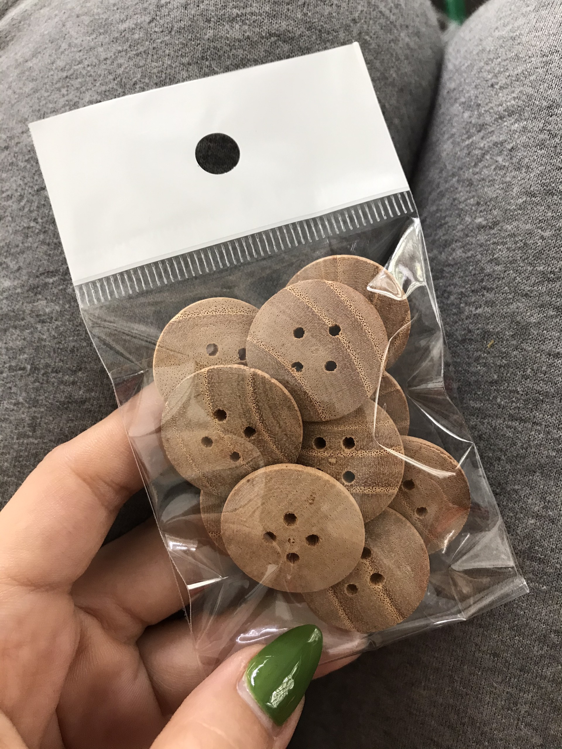 (10 nút) Nút gỗ handmade 2.5cm