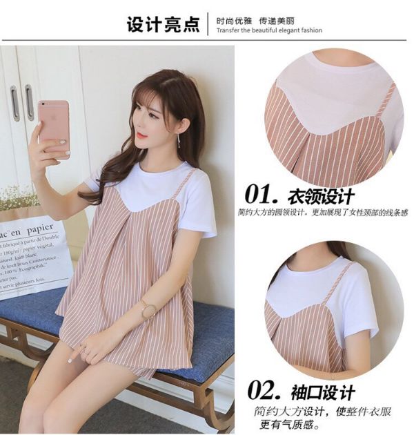bộ đồ bầu mặc 2in1 mặc bầu và sau sinh