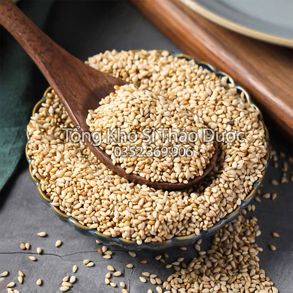 Hạt mè trắng nguyên vỏ 100g ( Vừng trắng khô làm sốt mè rang thơm ngon)