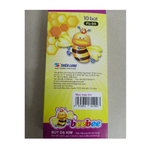 Combo 10 cây Bút Dạ Kim FL-04 BeeBee mực tím