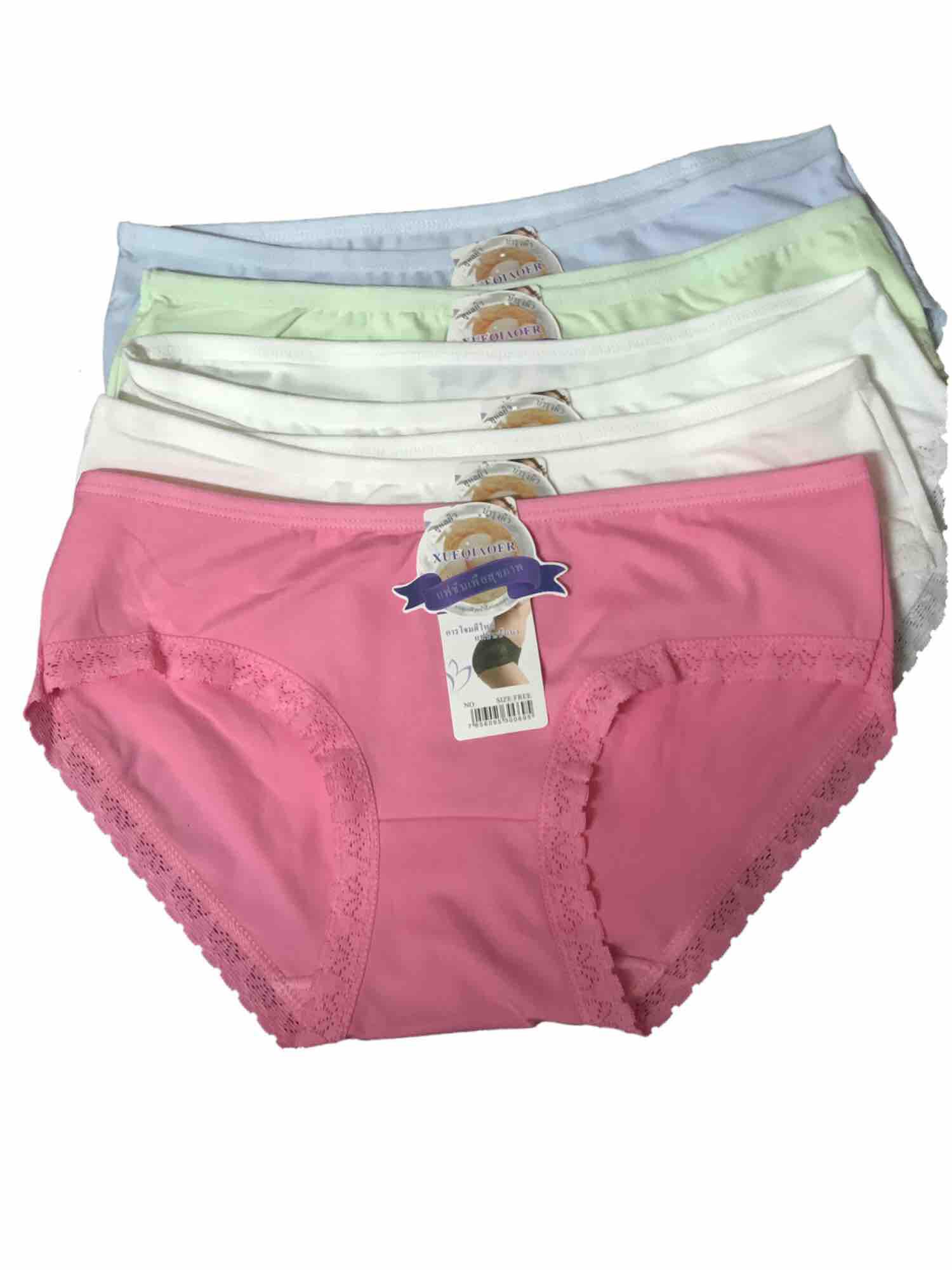 Combo 10 quần lót nữ cotton pha ren