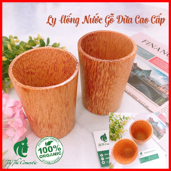 Ly Uống Nước Gỗ Dừa Cao Cấp