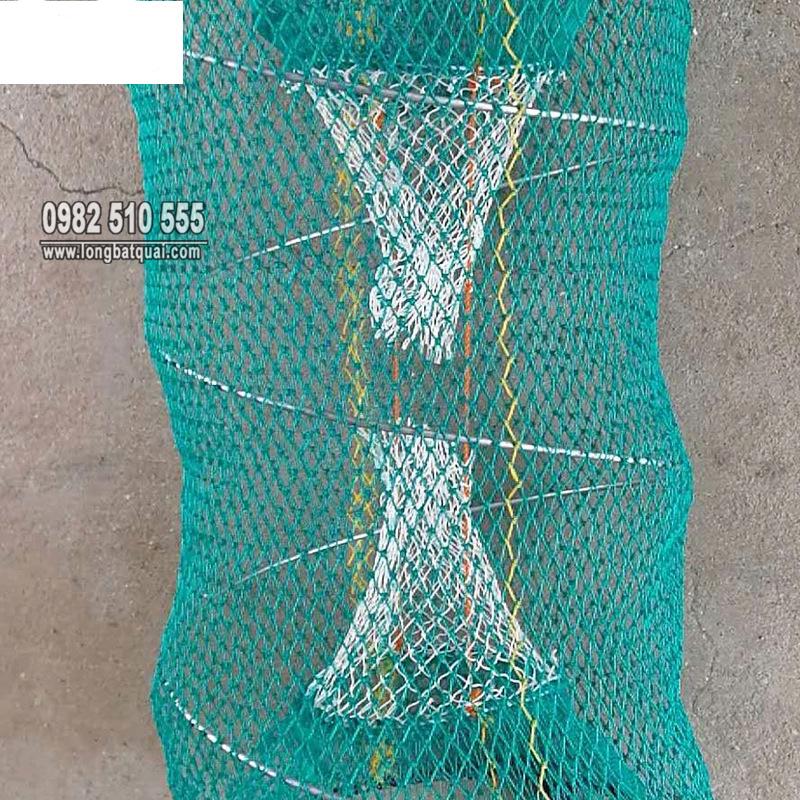 Lồng Lò Xo Bắt Cua, Ếch, Rùa, Ba Ba, - Xanh siêu dày