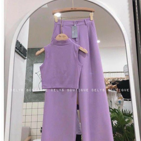 Áo Ba Lỗ Cổ Lọ Trơn Xinh Xắn.