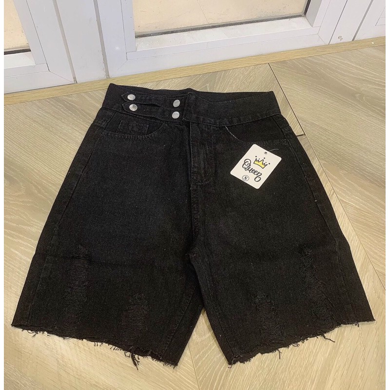 ➰QUẦN JEANS NGỐ 1 ĐAI NÚT RÁCH NHẸ
