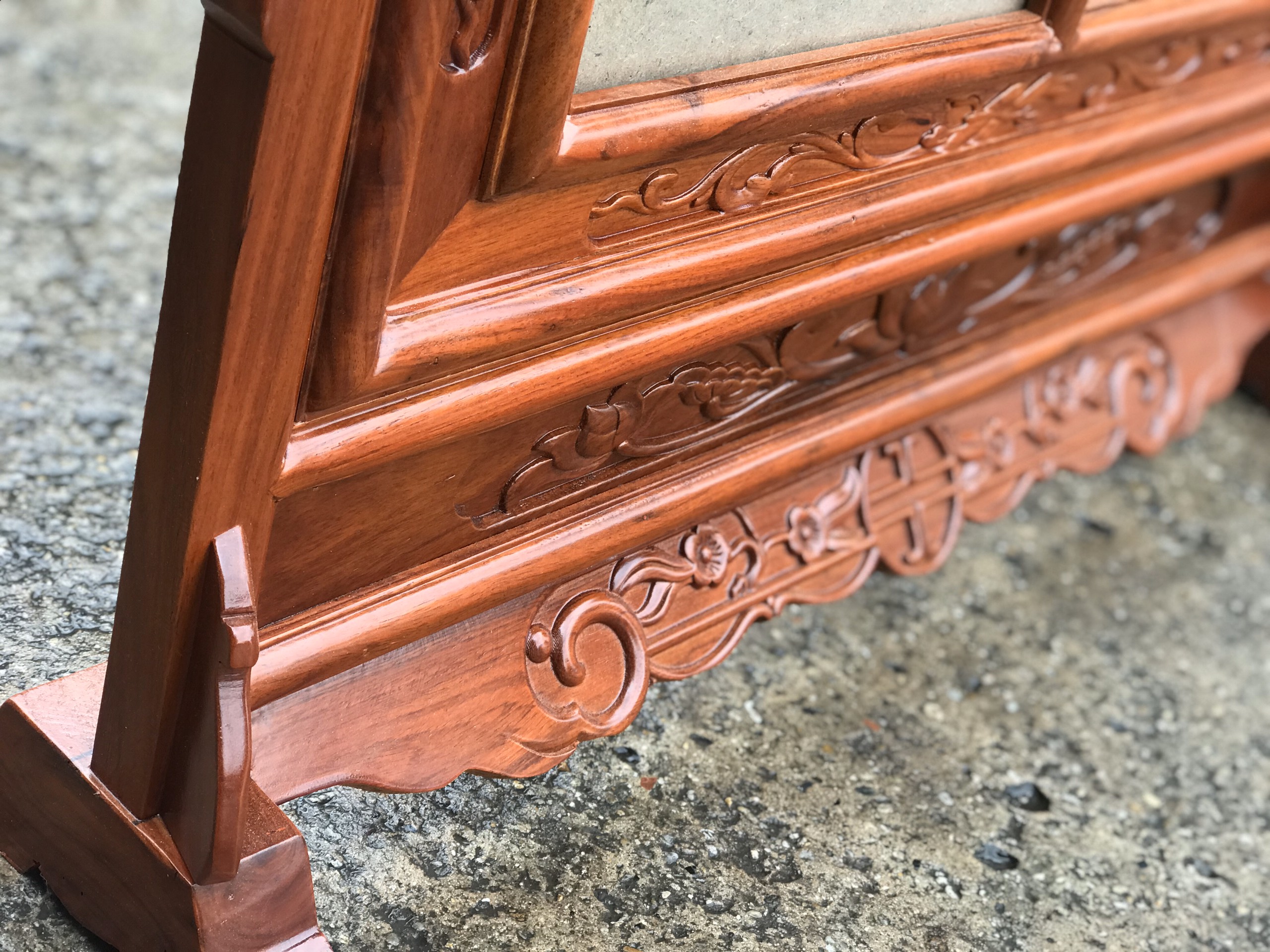 KHUNG ẢNH ĐÔI KÉP DƠI-KHUNG ẢNH THỜ ĐÔI (GỖ HƯƠNG CAO CẤP)